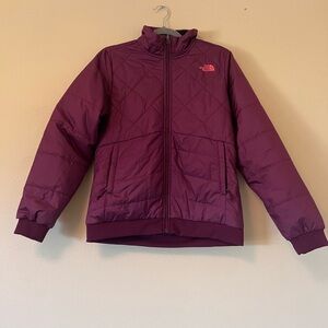 The North Face Purple Puffer Jacket Weather-Resistant Quilted Design